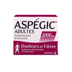 Aspegic 1000Mg Vign Ad 20Sach