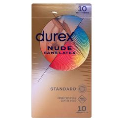 Durex Nude Pr?Serv Lubrif Sans Latex B/10 Ref