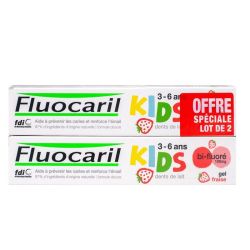 Fluoc Kids Dentif Fraise 3-6Ans 2T/50Ml Ref