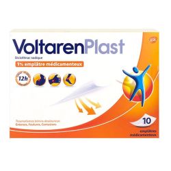 Voltarenplast 1% Empl Sach/10