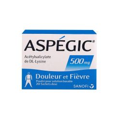 Aspegic 500Mg Pdr Sbuv 20Sach