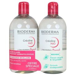 Bioderma Crealine H20 500Ml Lot De 2