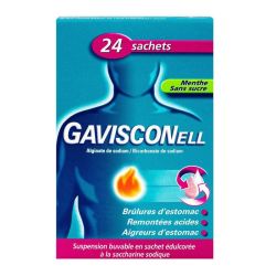 Gavisconell  24 Susp Buv S/Sucre Menthe