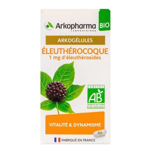 Arkogelules Eleutherocoque Bio Gel Fl/40 Ref