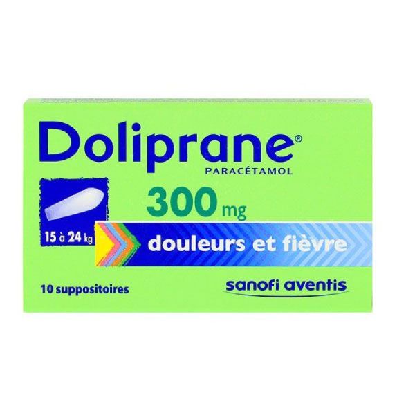 Doliprane 300Mg 15/24 Kg Suppo (Vert)