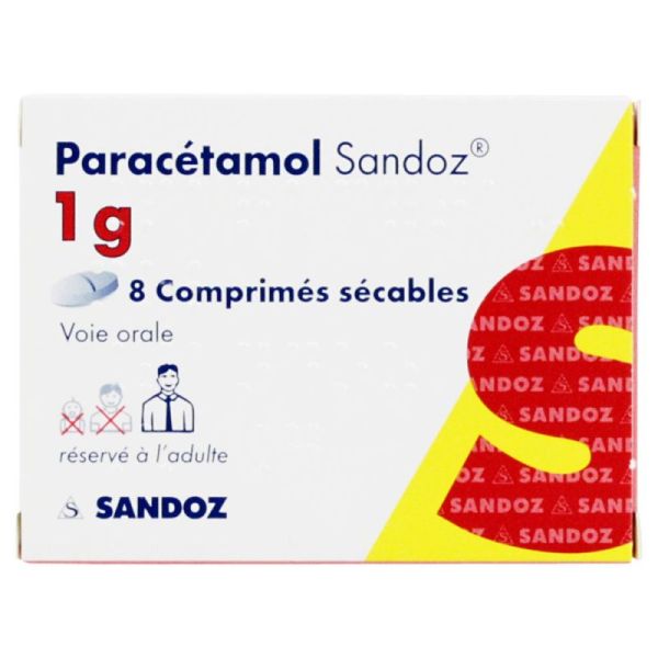 Paracetamol Sandoz 1G Cpr Sec Plq/8 Puis Myl1