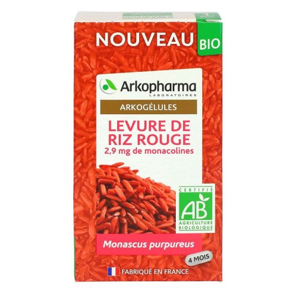 Arkogelules Levure Riz Rouge Bio G?L Fl/120 R