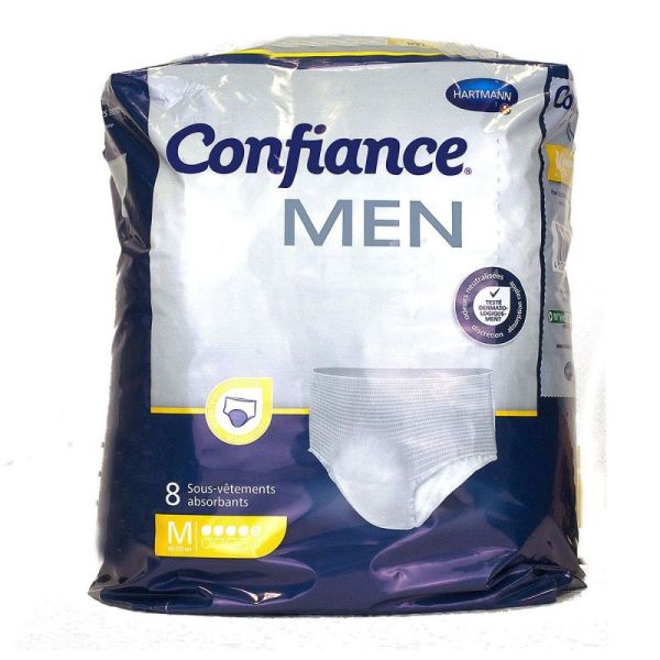 Confiance Men Slip Absorb 5G Medium Sach/8 Re