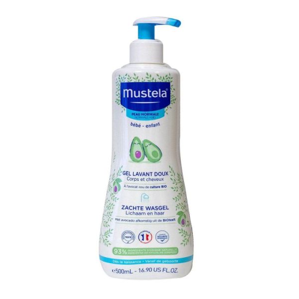 Mustela Bb Enf Gel Lav Dx Avocat Bio 500Ml