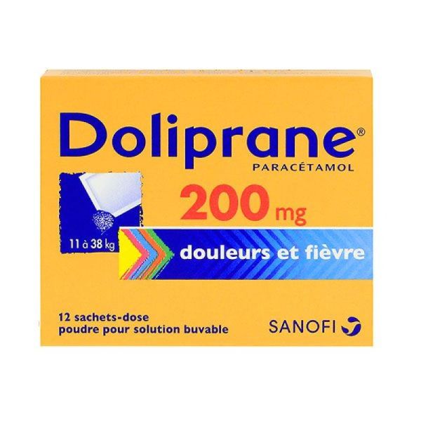 Doliprane 200Mg Pdr 11-38Kg S12