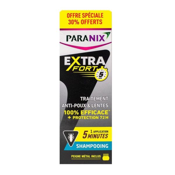 Paranix Extra Fort 5Min Shamp Poux 300Ml+30%