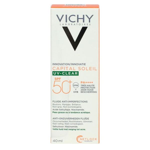 Vichy Capital Sol Uv-Clear Spf50+ 40Ml