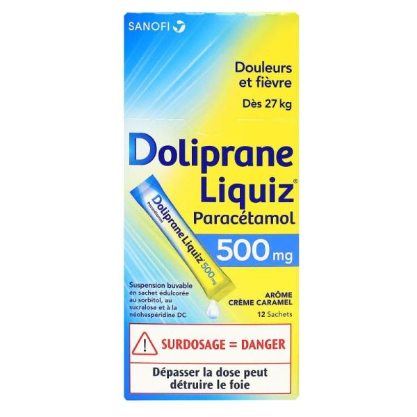 Dolipraneliquiz 500Mg Su Buv S ?D 12Sach/6Ml