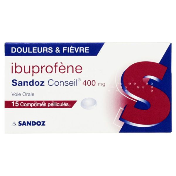 Ibuprofene Otc  400Mg Sdz X15Cp Ok19