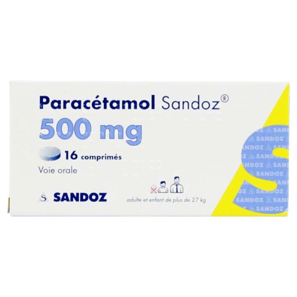 Paracetamol Sdz 500Mg Cpr Plq/16 Znt19