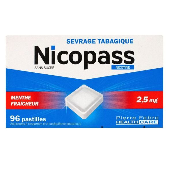 Nicopass 2,5Mg Past Men Frai 96