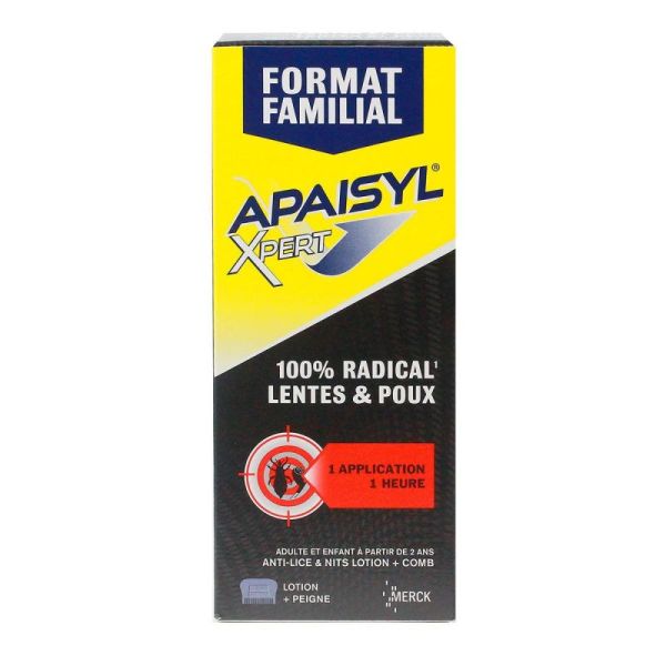 Apaisyl Xpert Lot Trait Poux Lente Fl/200Ml R