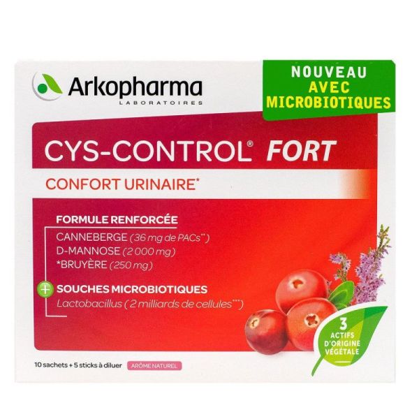 Cys-Control Fort Av Microbio Pdr Or 10Sach+5S