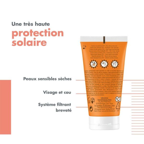 Avene Sol Spf50+ Creme Ss Parf 50Ml Pf 13.4