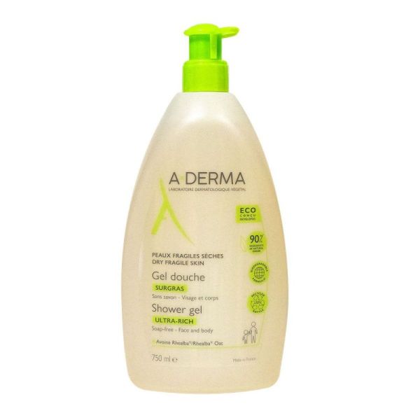 Aderma Gel Dche Surgras Fl Ppe/750Ml Ref 2386