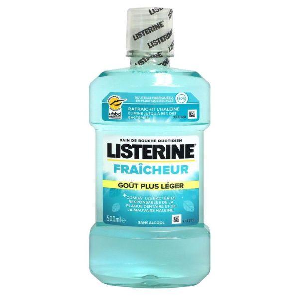 Listerine Fraicheur Bain Bch Go?T + L?G 500Ml