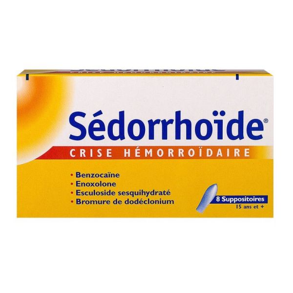 Sedorrhoide Hemorroi Suppos Bte 8