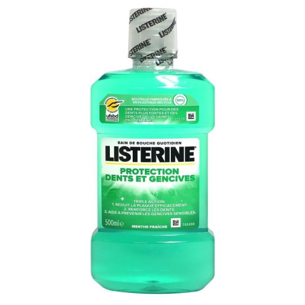 Listerine Prot Dent Genc Bain Bch Fl/500Ml