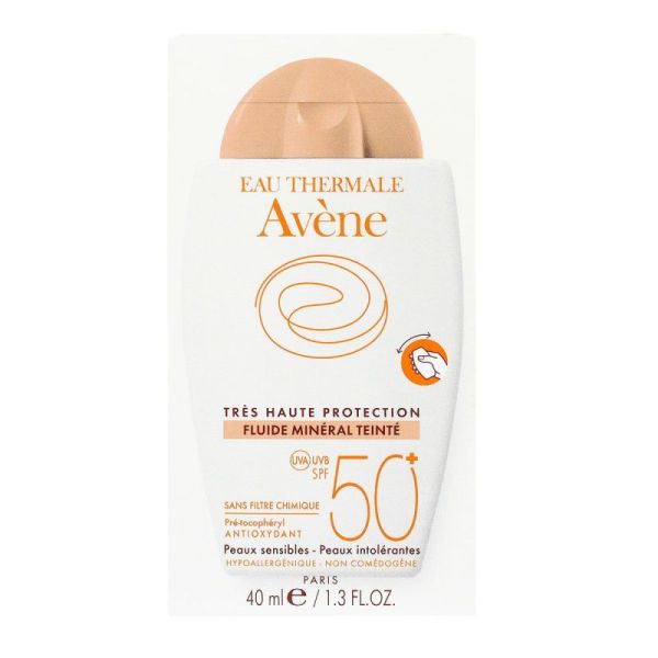 Avene Sol Mineral Fluid Teint 50+ 40Ml