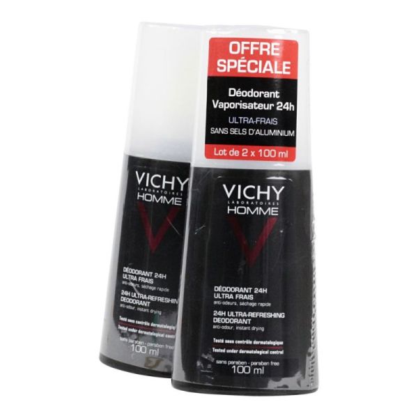 Vichy Homme Deo 2X100Ml