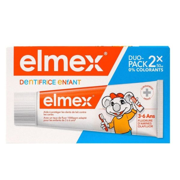 Elmex Enfant Dentif 3-6Ans 2T/50Ml Ref