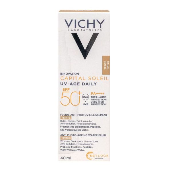 Vichy Capital Sol Uv Age Teint Spf50+ Cr 40Ml