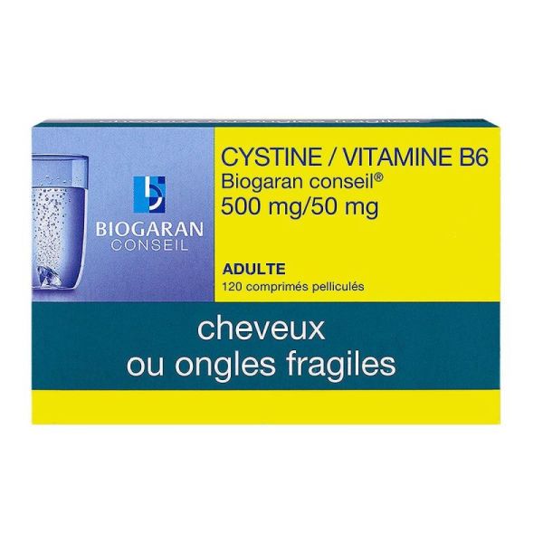 Cystine/Vit Bgr 500Mg/50Mg Cpr Pell Plq/120