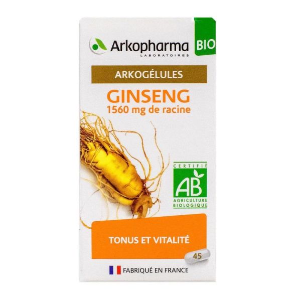 Arkogelules Ginseng Bio Gel Fl/45 Ref 4106101