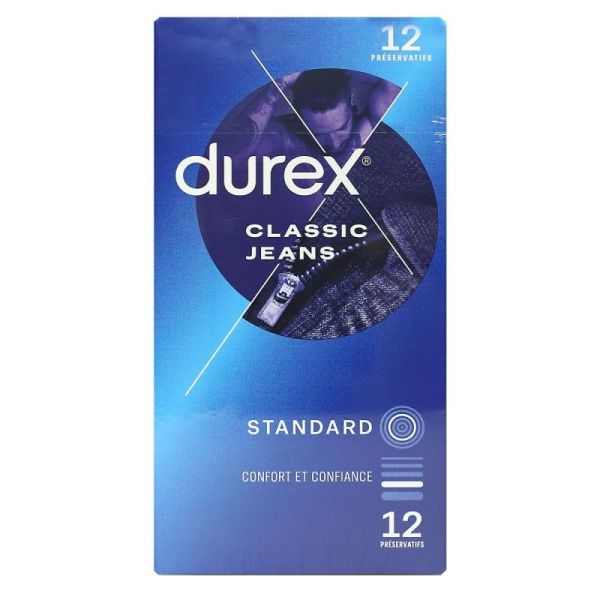 Durex Class Jeans Pr?Serv Lubrif B/12 Ref Dur