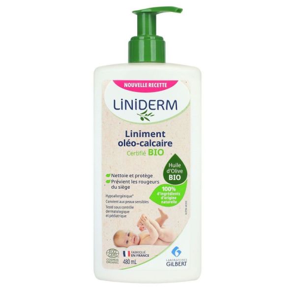 Liniderm Liniment Ol?O-Calc Certbio Flp/480Ml