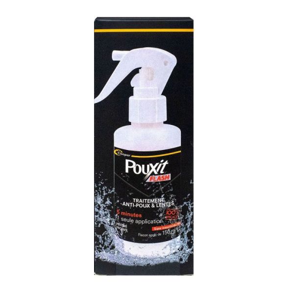 Pouxit Flash Lot Spr/150Ml Sticker Ref Consei