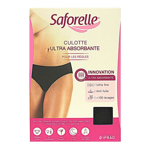 Saforelle Culotte Ultr Abs Regles Noire Txl 4