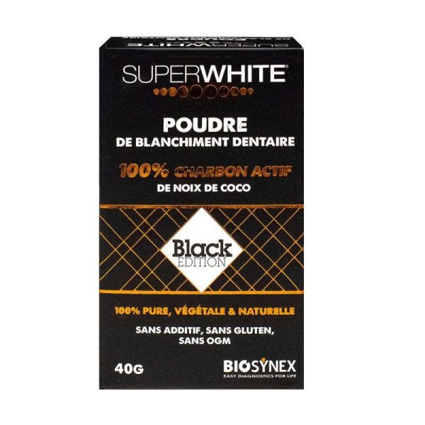 Superwhite Black Edition Pdr Charbon Act 40G